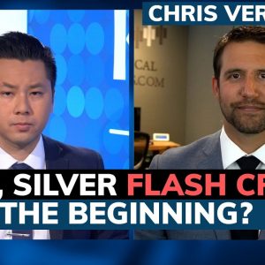 Gold, silver 'flash crashed' overnight, is the floor about to break? Chris Vermeulen on next prices